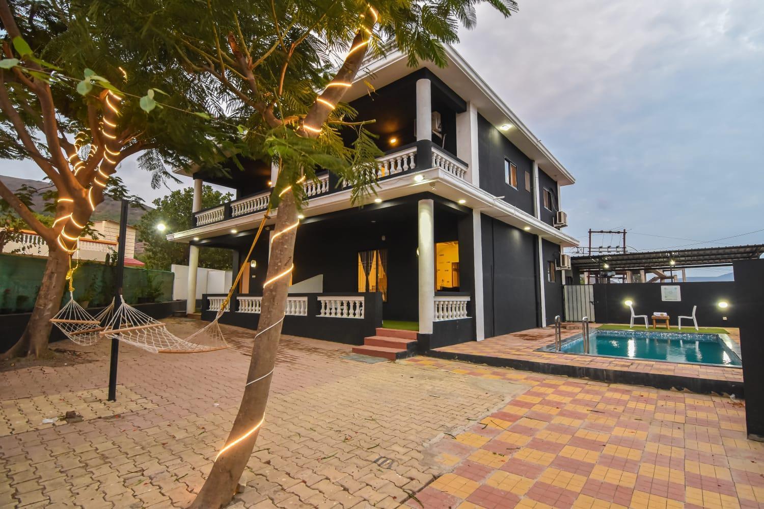 Empyrean Stay Ll 3Bhk Ll Black Horse Villa Ll Ac Ll Private Pool Ll Wifi II Lux Ll Lonavala Exterior photo